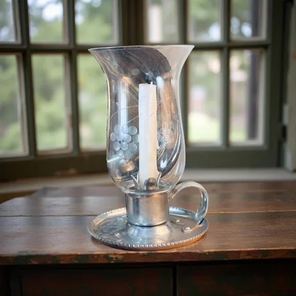 Grandmillennial Tabletop Decor Set – Silverplate & Milk Glass Vignette - Picture 5 of 8